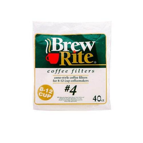 BREW RITE CONE SHAPE COFFEE FILTER 2 (for 14cup) 4 (for 812 cup