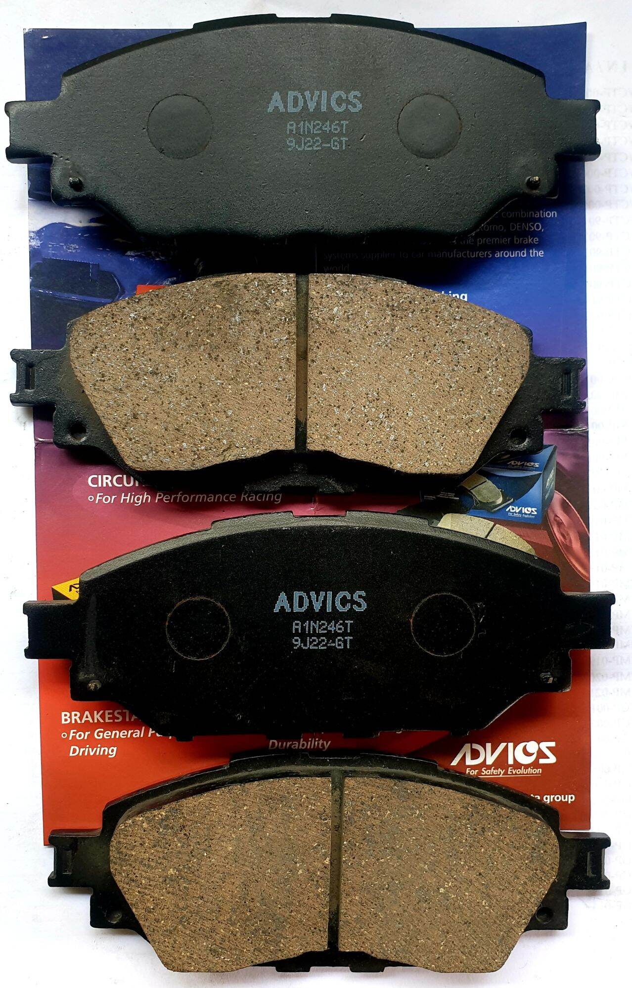 AISIN / ADVICS BRAKE PADS A1N246T / DB2369 IN BENDIX BRAND FOR TOYOTA