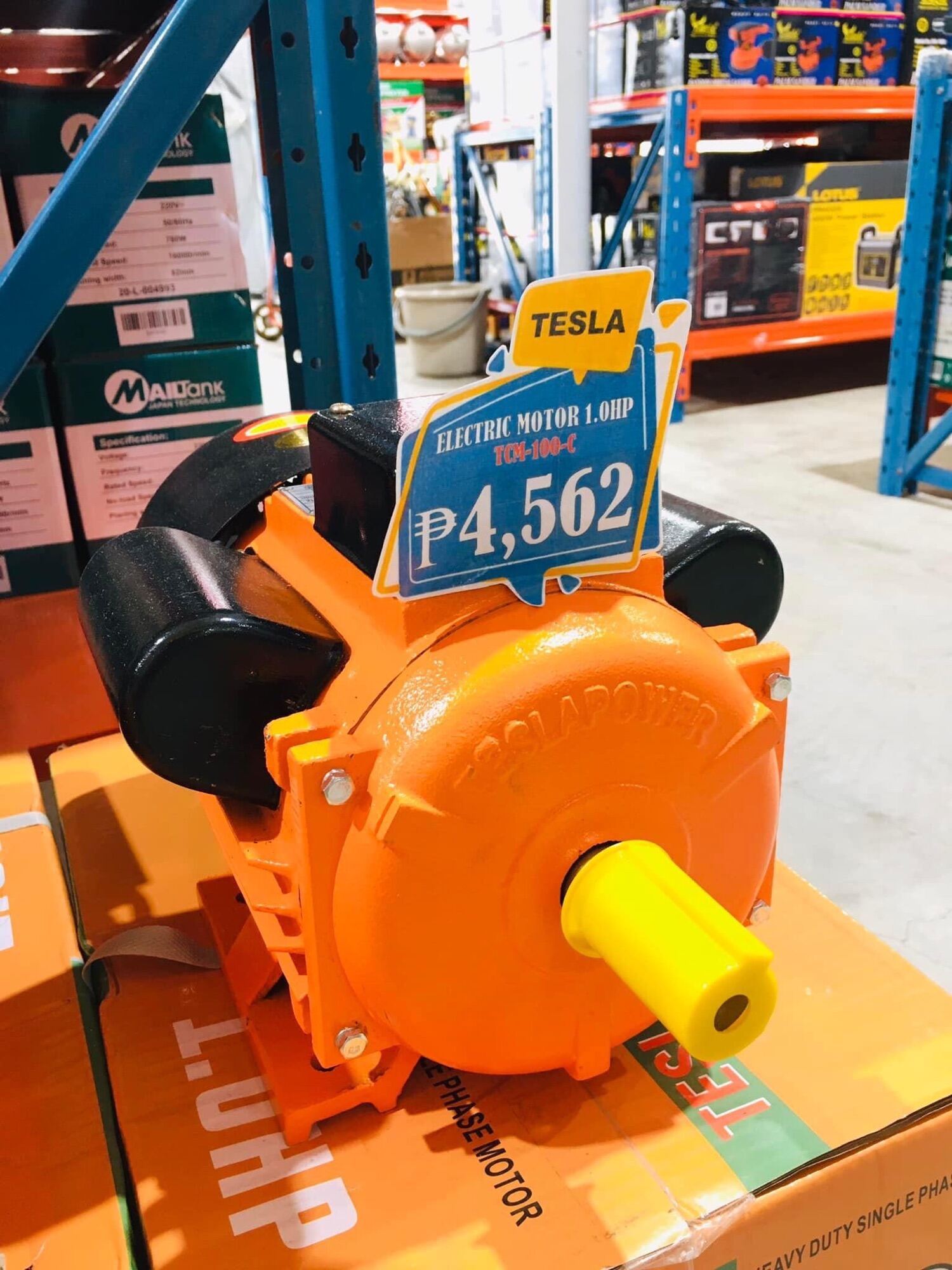 Tesla Electric Motor 100 Copper 1hp Lazada PH