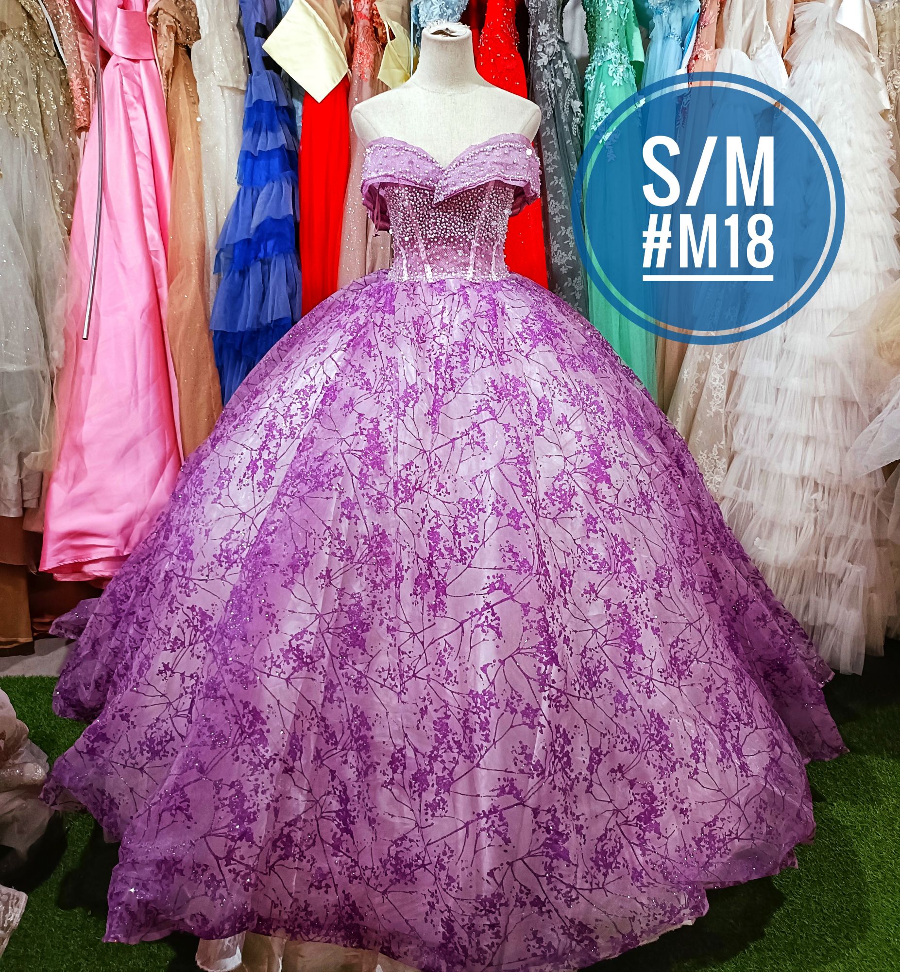 Plus Size Sparkle Lace Dress with Corset Bodice | David's Bridal