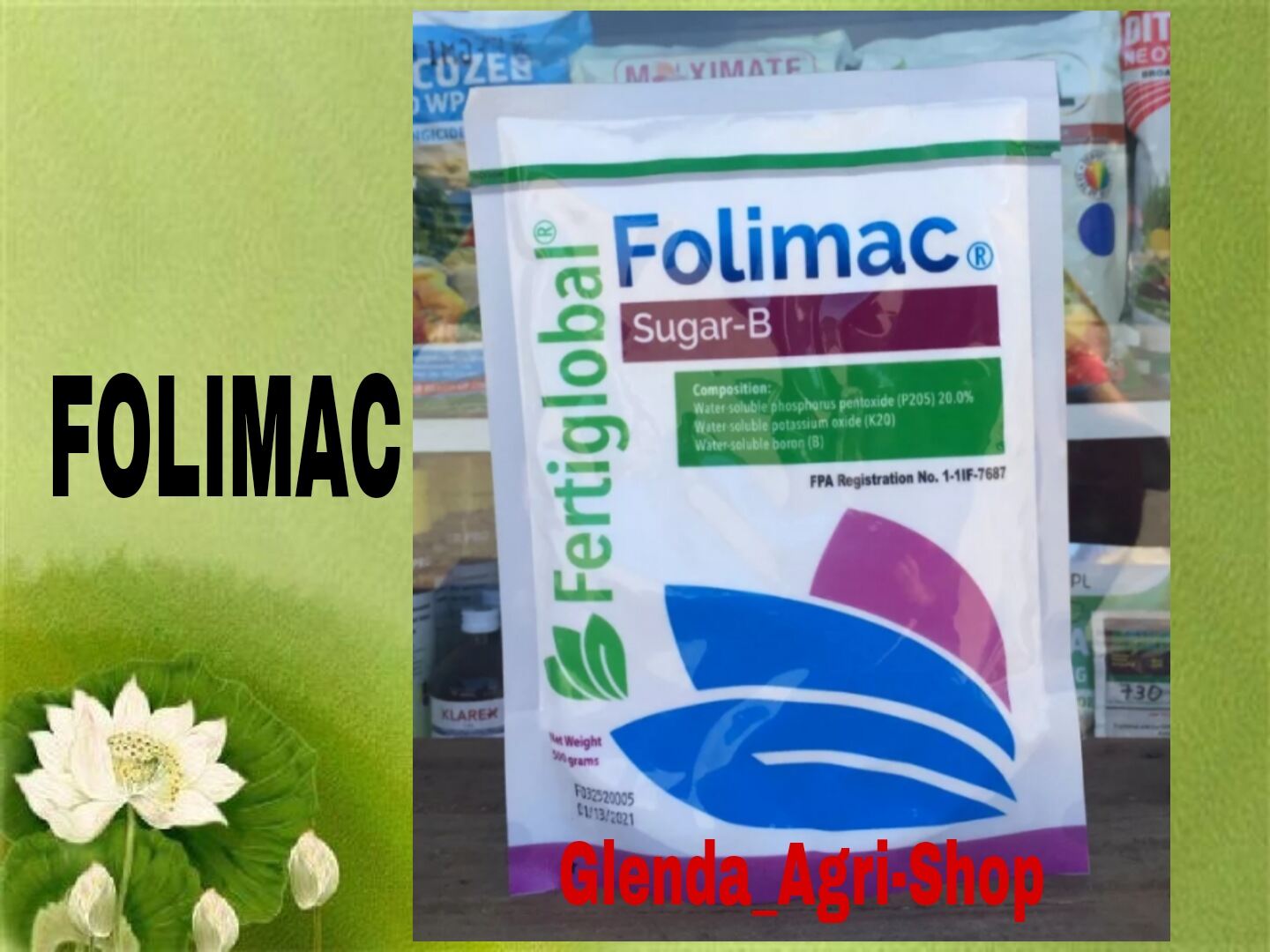 Folimac Sugar-B Fertilizer Fertiglobal ( 500 Grams ) | Lazada PH