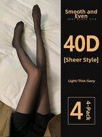 JIAZINI | Sexy Thin Anti-hooking Black Pantyhose