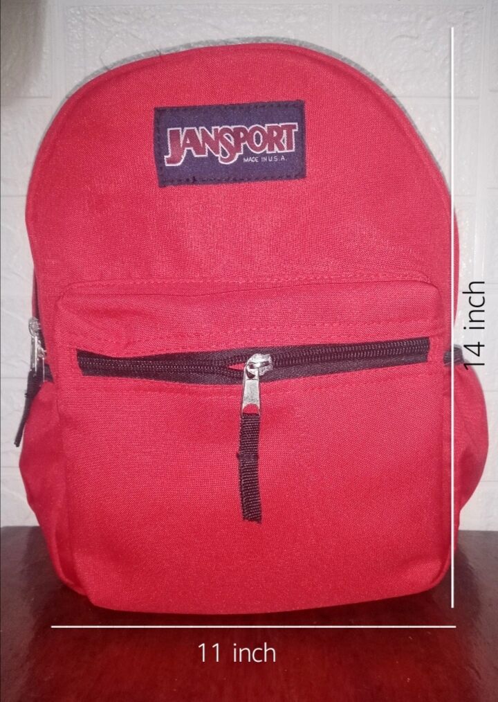 WATERPROOF "SMALL SIZE" JANSPORT SCHOOL BACKPACK FOR KIDS LEDER WITH