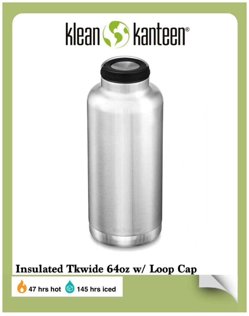 NEW! Klean Kanteen Tkwide Insulated 64oz with Loop cap Lazada PH