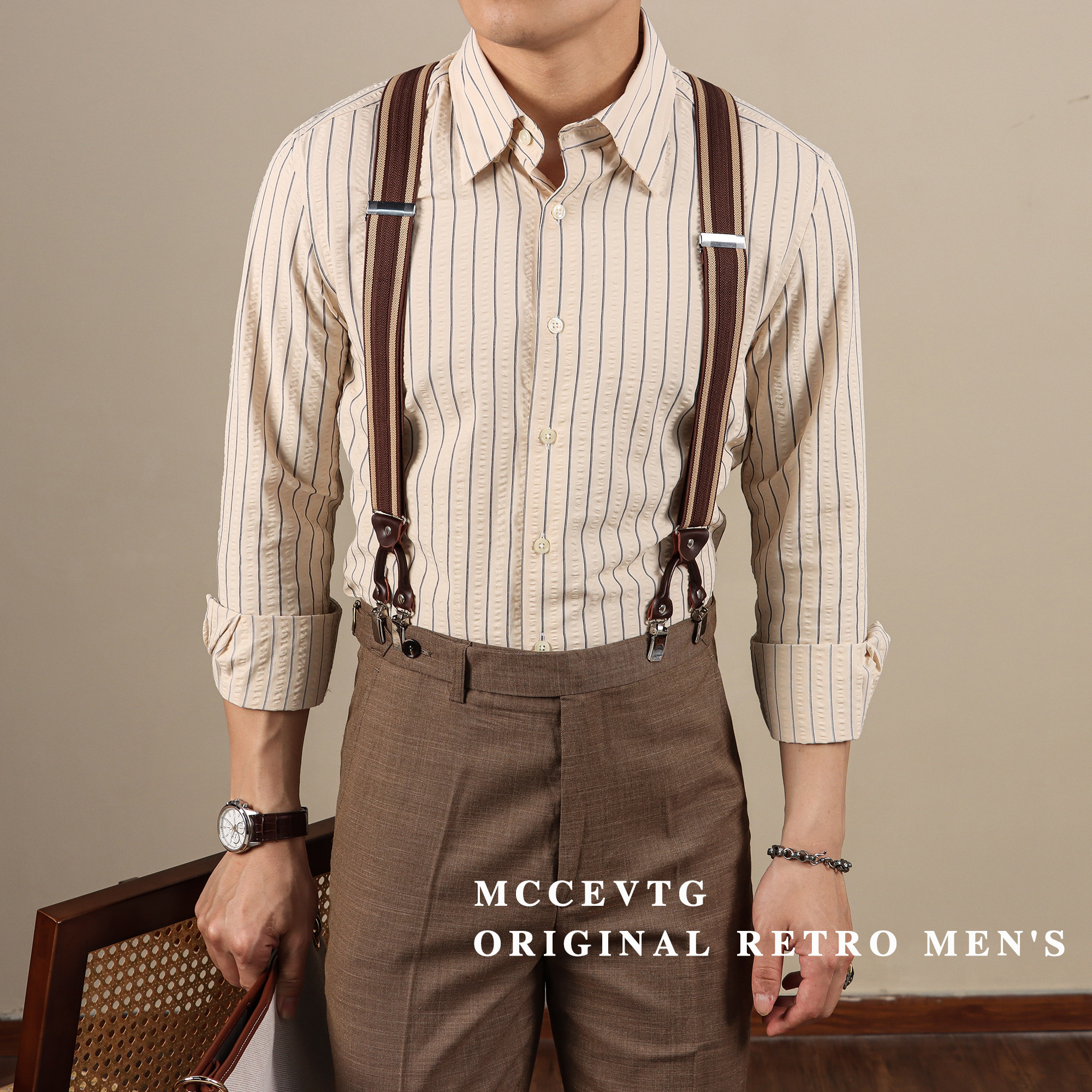NEW Gentleman Retro Suspenders Trousers Sling Elastic Suspender For Men  Pants Button Type Strap Skirt Vintage Suspender From Fashionable16, $22.54
