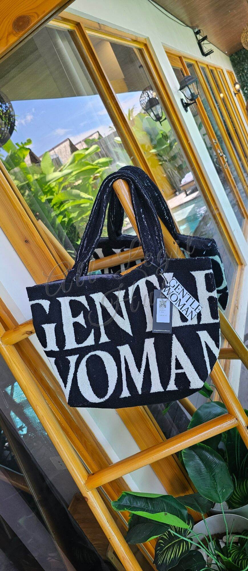 【Gentlewoman】GW Terry トートバッグ ブラック ☆GENTLEWOMAN☆ テリー トートバッグ ブラック