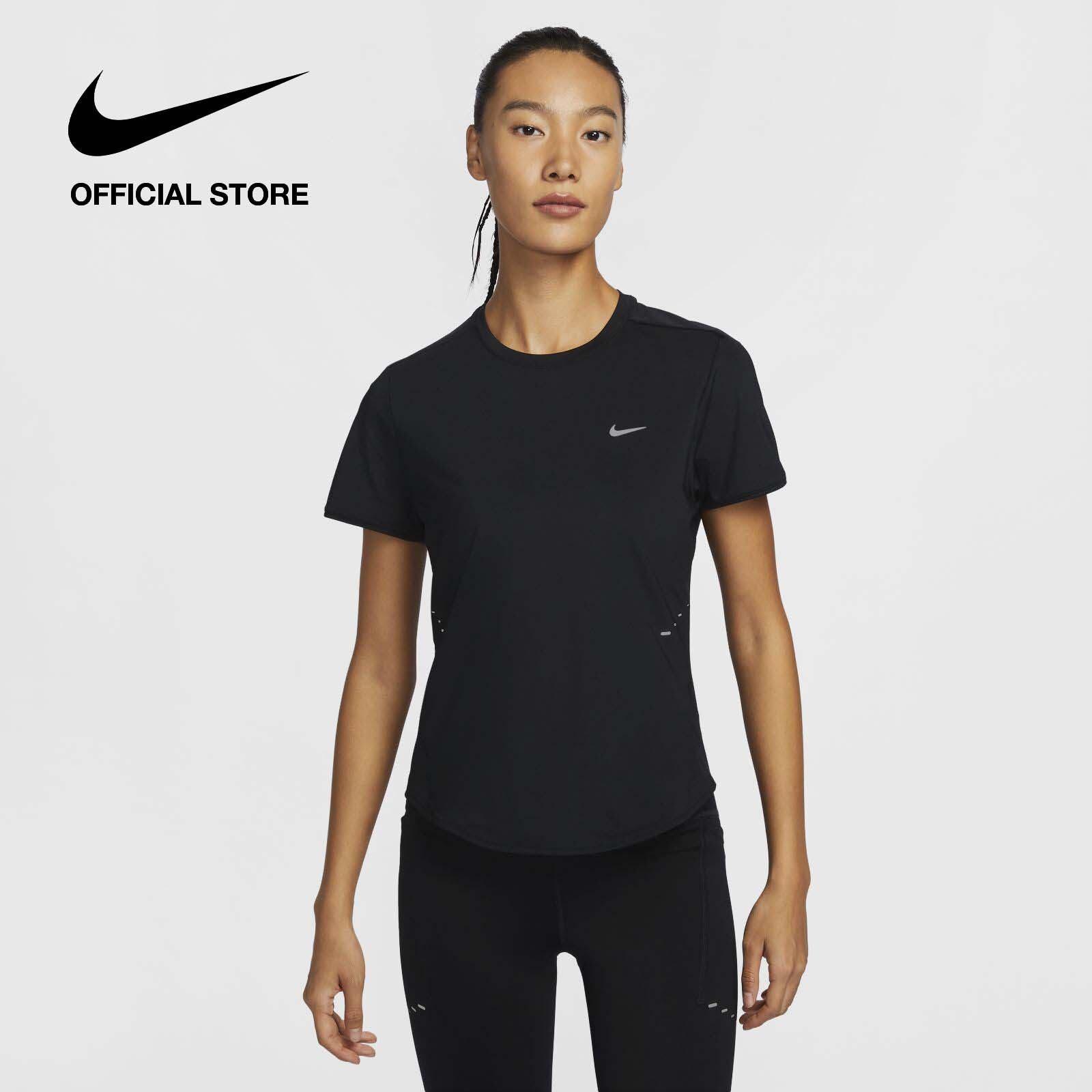 [VOUCHER 42% + MUA 2 GIẢM 5%] Áo thun nữ Nike Dri-FIT Womens Swift Short-Sleeve Running Top - Black