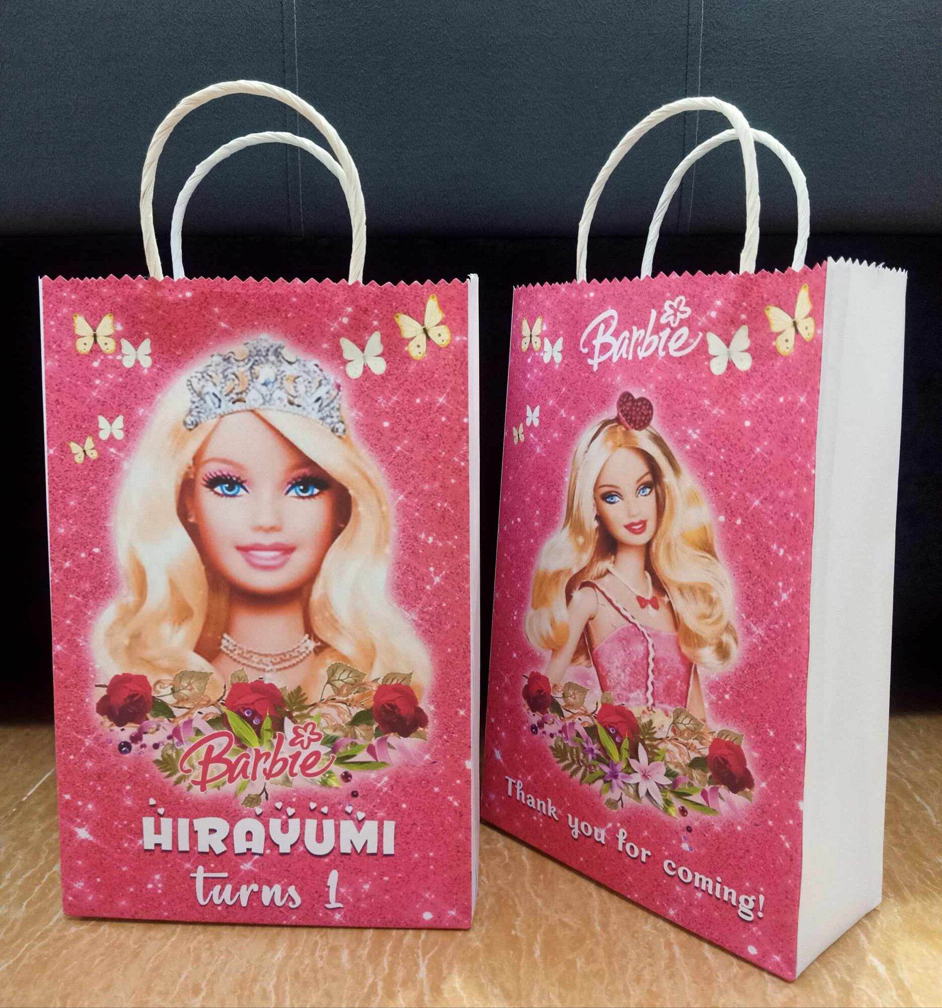 Customize Barbie Theme 4rt D Lootbag Paper Bag Sold By 10 Lazada Ph