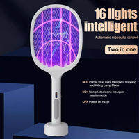 Rechargeable Electric Mosquito Swatter Automatic Mosquito Swatter 2-in-1 Mosquito Swatter