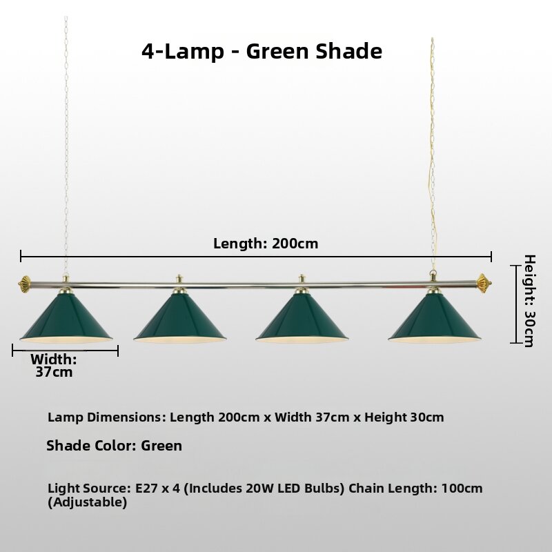 MUZHAN | Personalized Shadowless Billiard Room Pendant Light