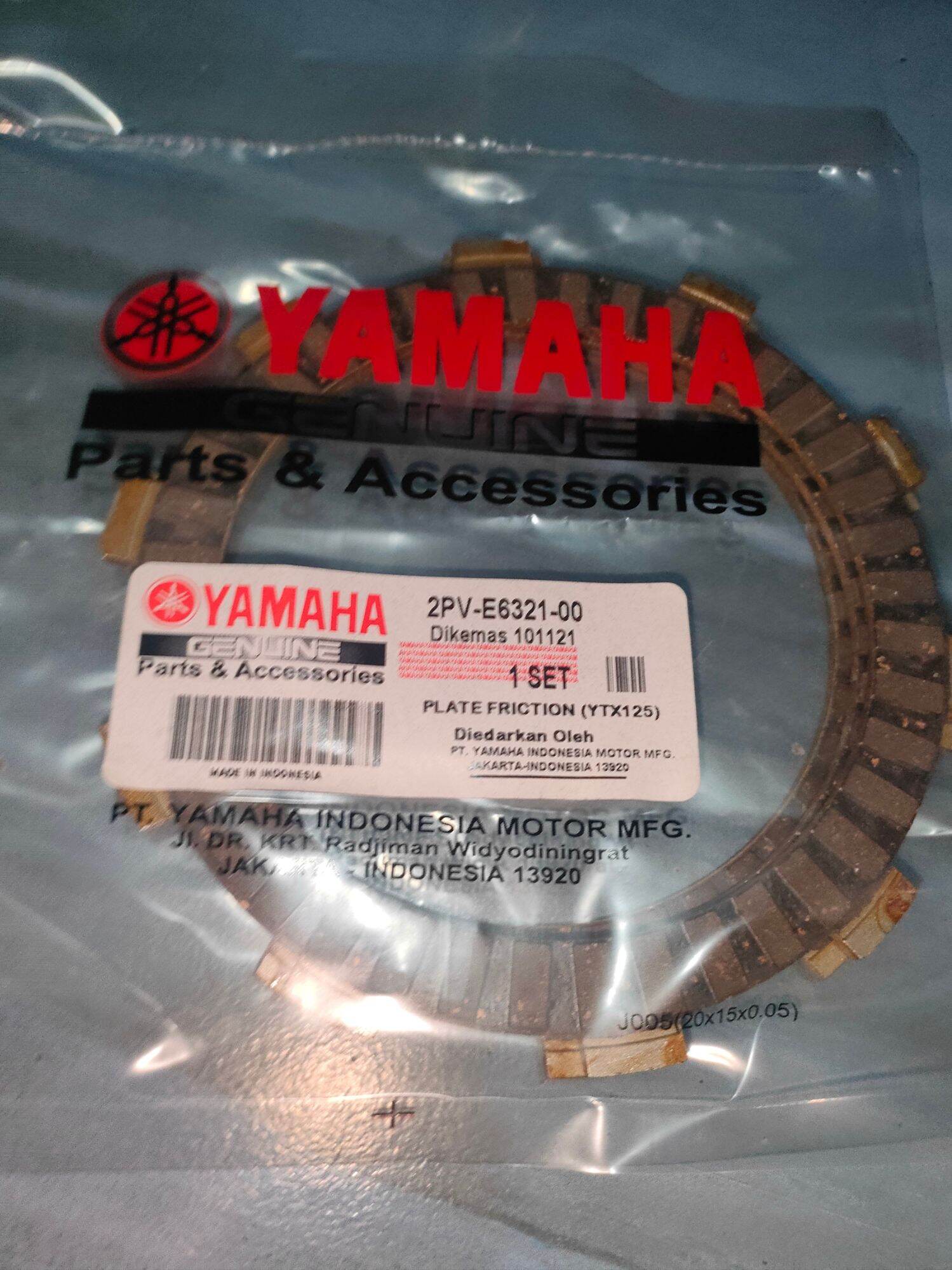 YAMAHA YTX 125 clutch lining/PLATE FRICTION Lazada PH