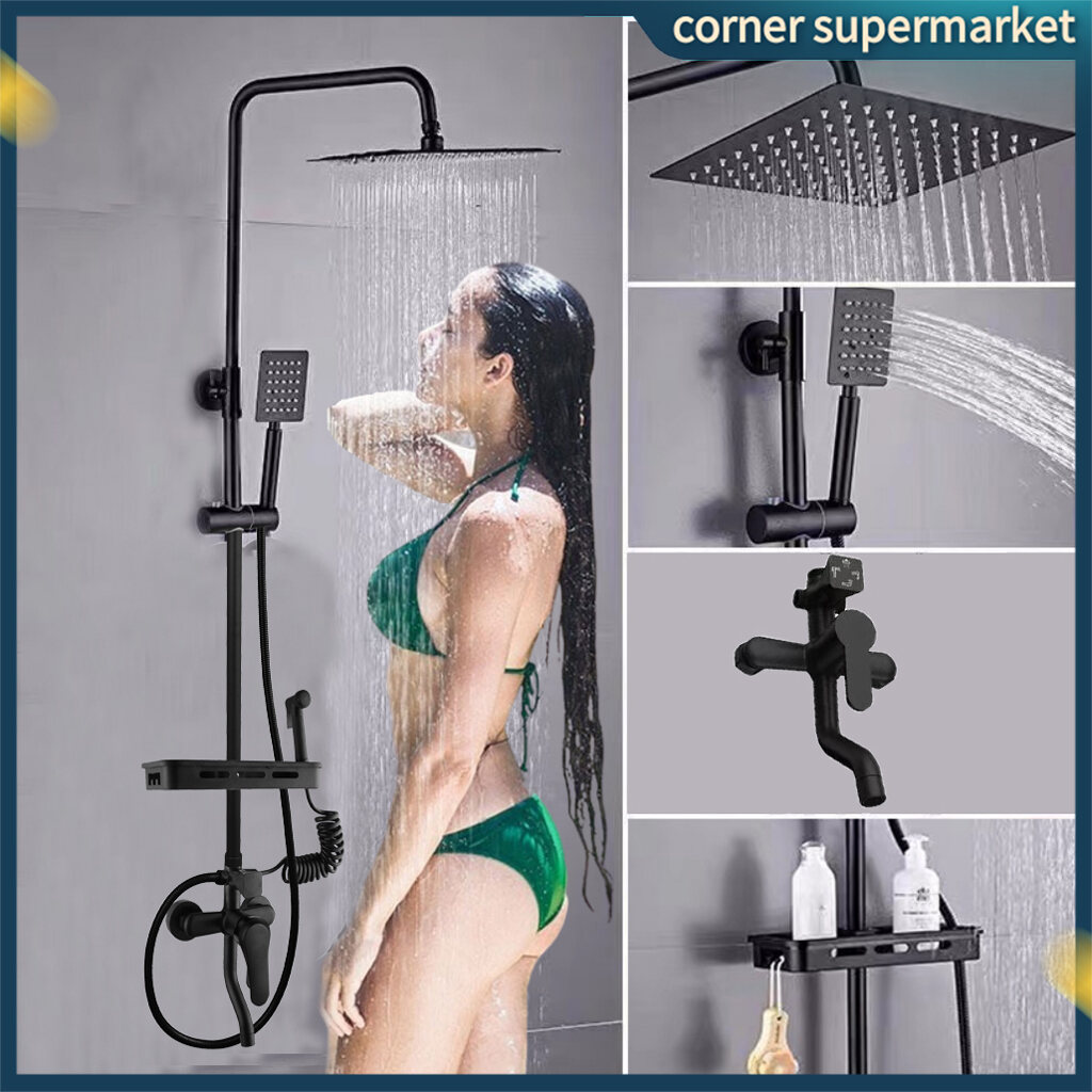 Stainless Steel Bathroom Shower Set with Constant Temperature Nozzle