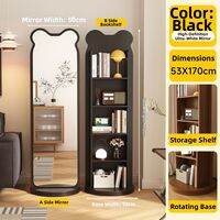 SAMEDREAM | 360 Rotation Standing Book Storage Full-length Mirror
