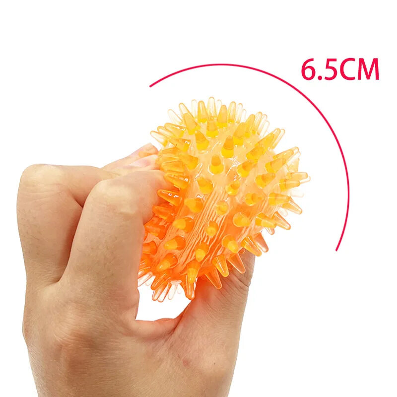 Dog Toys Luminous Sound Toy Bouncy Ball Pet Toy Flash Thorn Ball Molar Tooth Cleaning Toy Cat Dog Accessories. 