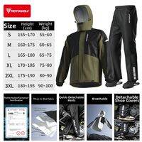 MOTOWOLF | Rainproof Waterproof Rain Suit for Motorcycle Riding