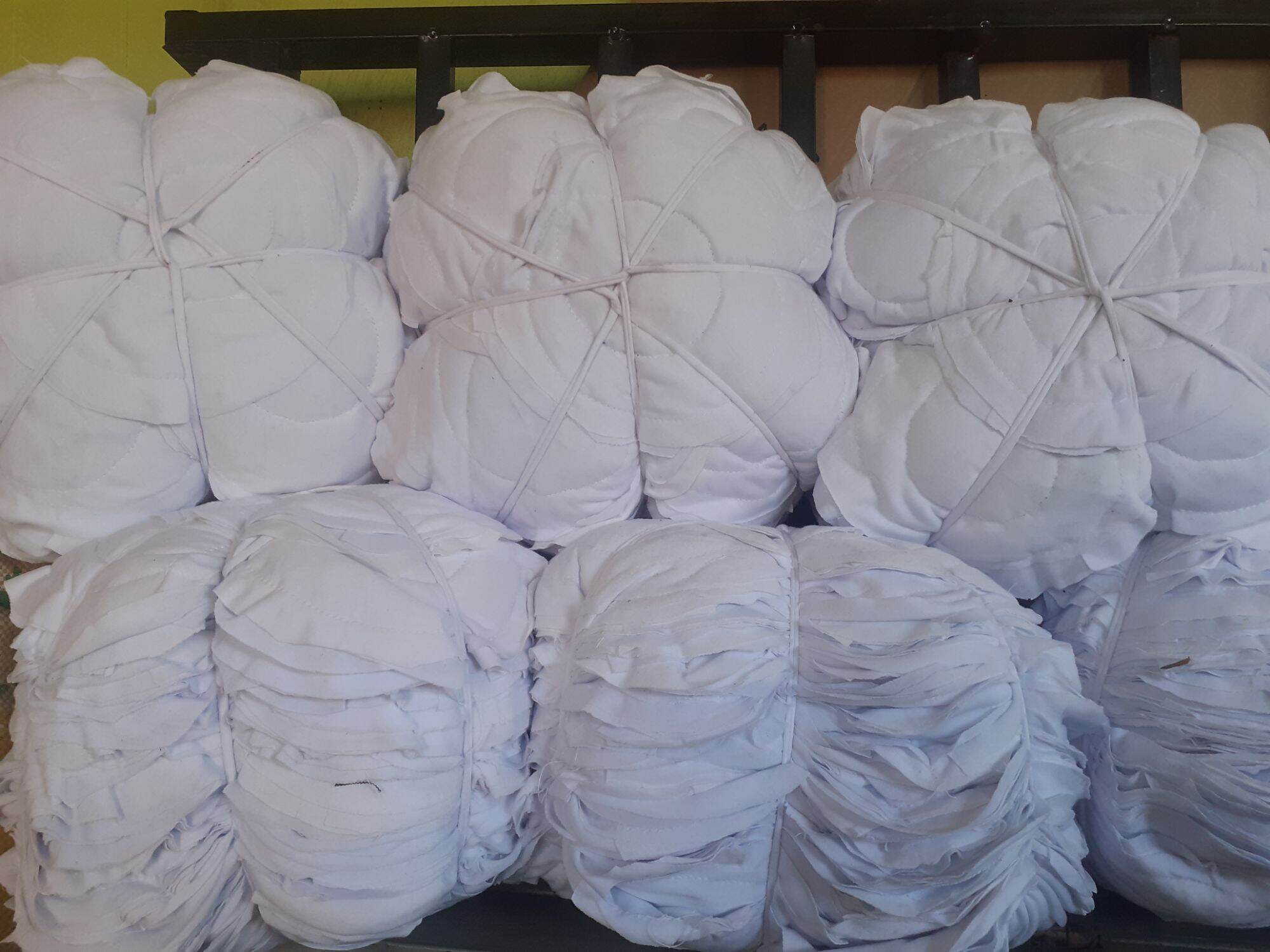 50 Pcs. Multipurpose White Round Rags Basahang Bilog Cleaning Cloth ...