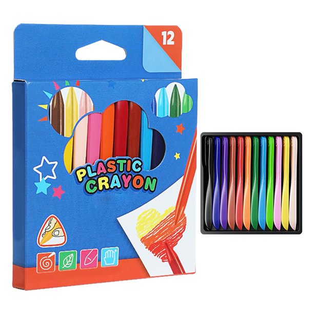 12/18 Colors Triangular Crayons Safe Non toxic - Temu