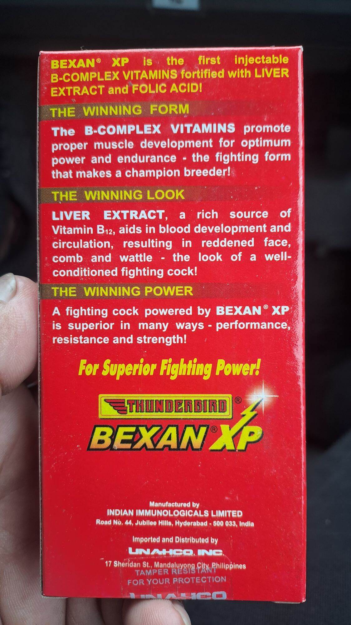 THUNDERBIRD BEXAN XP VITAMIN B- COMPLEX FOLIC ACID + LIVER EXTRACT ...