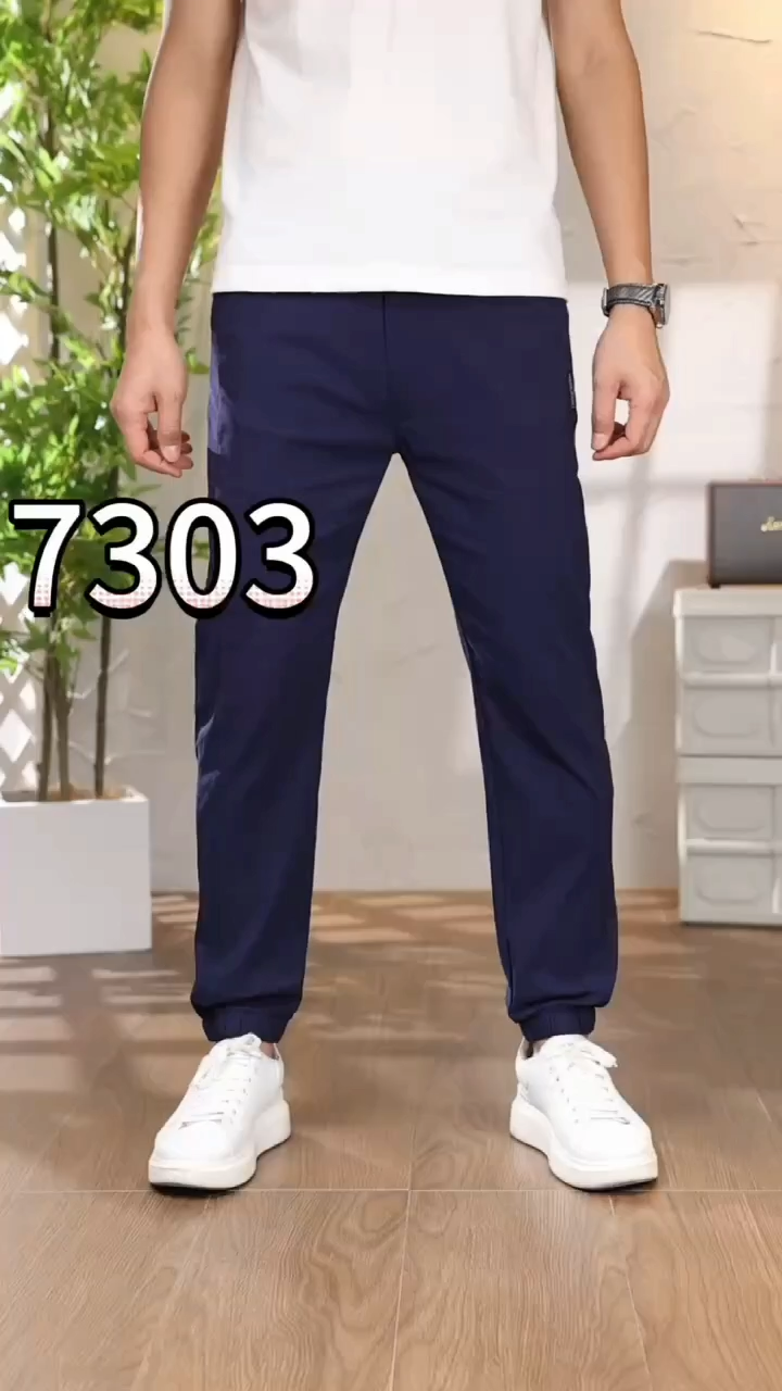 Light Grey Joggers Pants Plain Fashion Trend Korean Style Pants