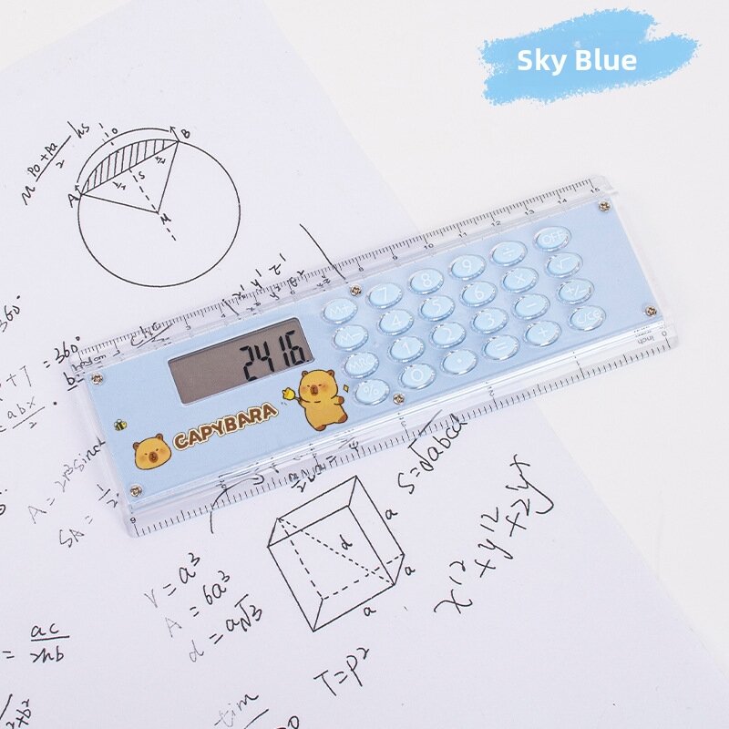 Portable Dual-side Cartoon Design Student Calculator