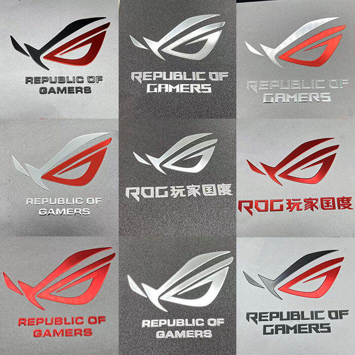 Asus Rog Rog Metal Stickers Lost Eye Laptop Case Mobile Phone Decorative Metal Stickers