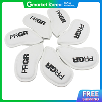 prgr | White 7-Piece Iron Headcover Set Golf Club Protective Cover Scratch Prevention