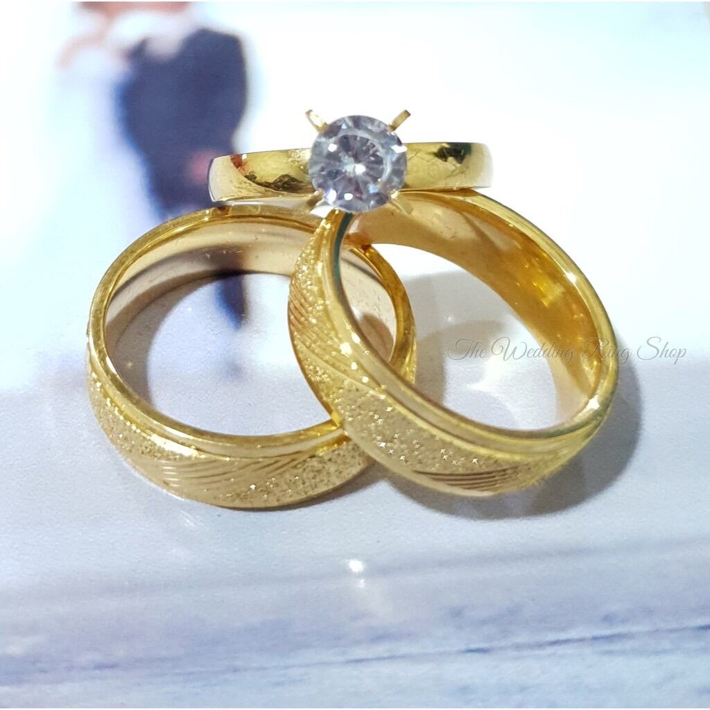 Wedding ring 18k saudigold | Lazada PH