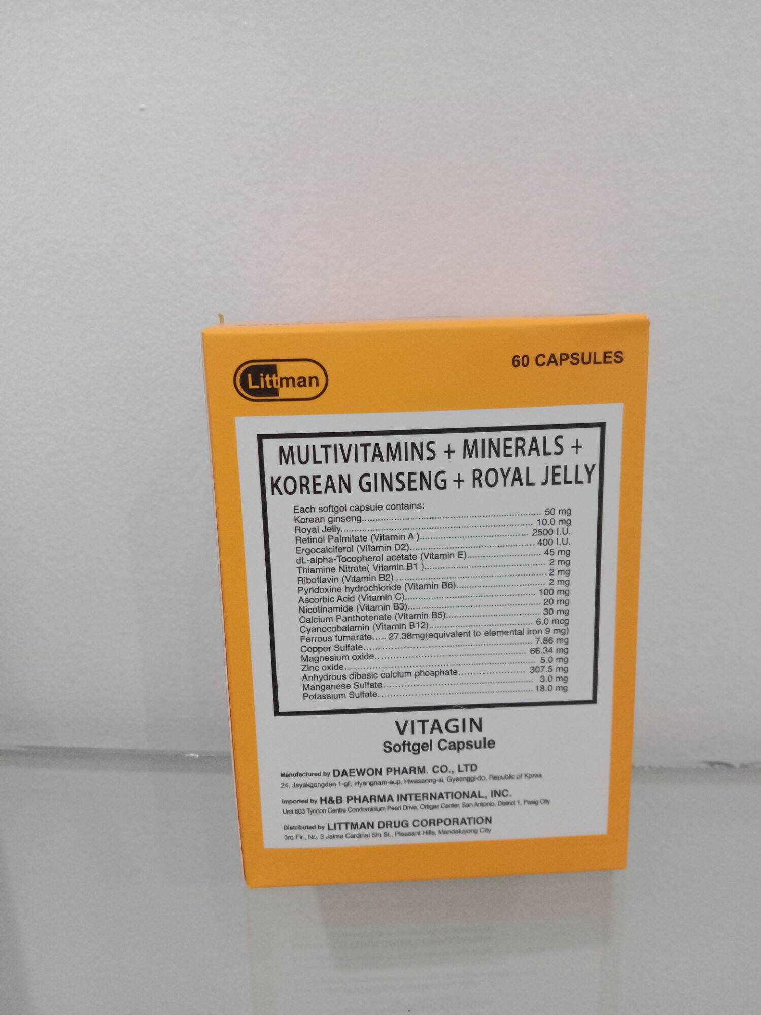 (Vitagin) Multivitamins+Minerals+Korean Ginseng+Royal Jelly Lazada PH