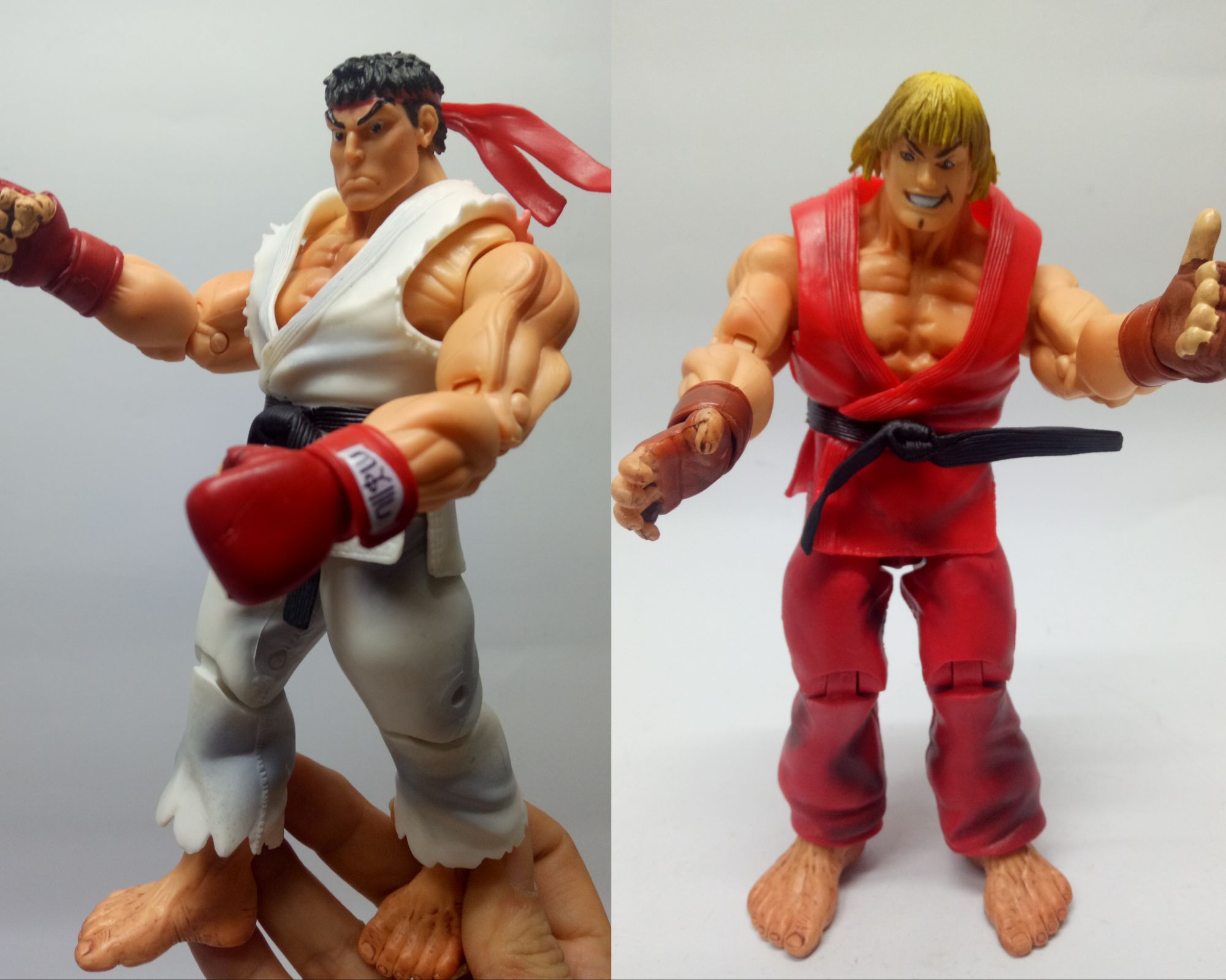 Street fighter Ryu and Ken action figure collectibles toys display Toy high  quality materials