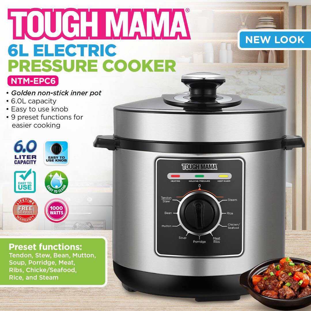 Tough Mama NTMEPC6 Electric Pressure Cooker 15in1 Multicooker with LED