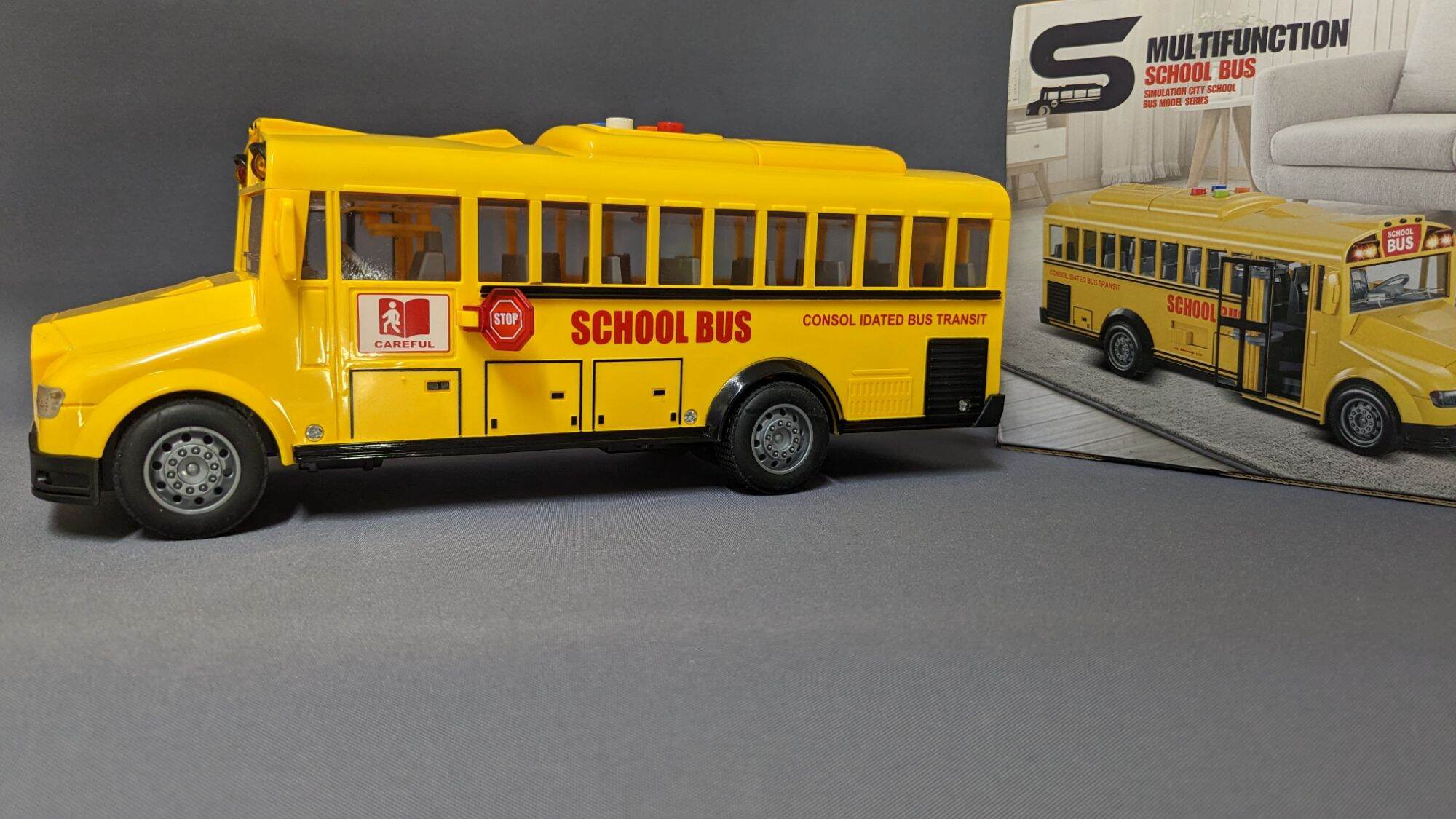 GO BROS SCHOOL BUS VEHICLE TOY/ADVANCE SIMULATION TOY/MULTI FUNCTION