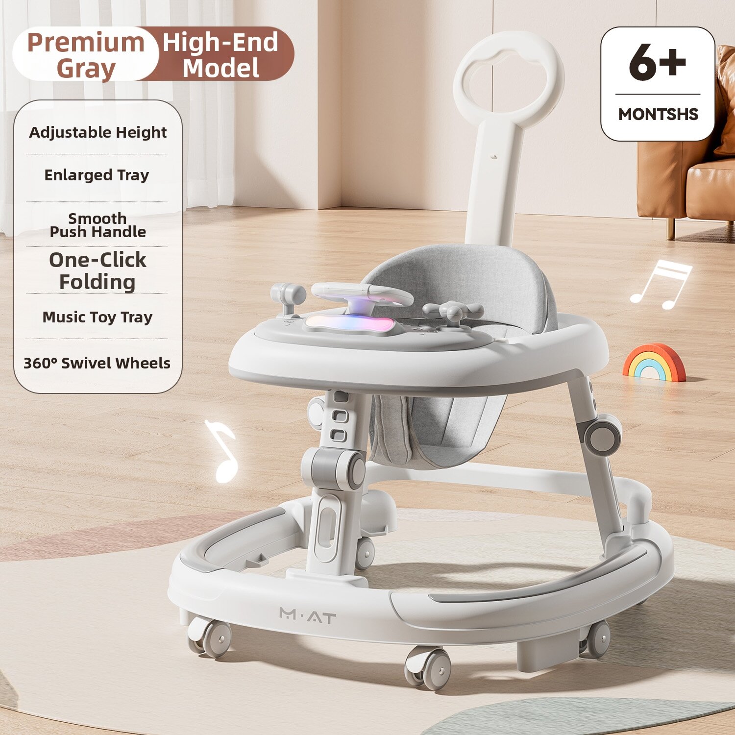 KIUMO | Multi-functional Baby Walker 6-18 Months