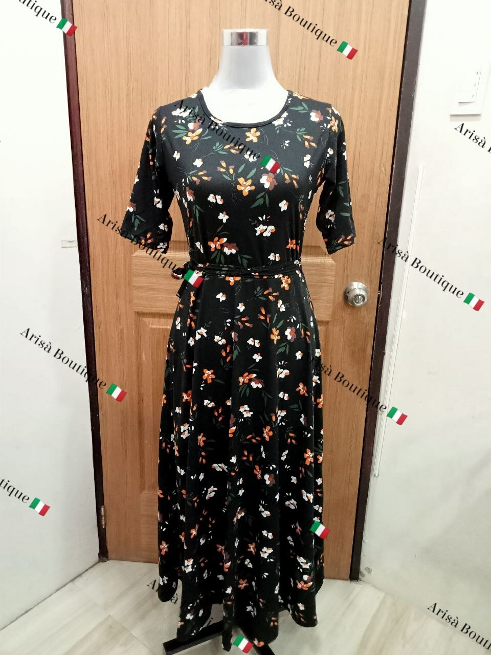 HASASERIES HS1009 Pure Beauty Printed Dress