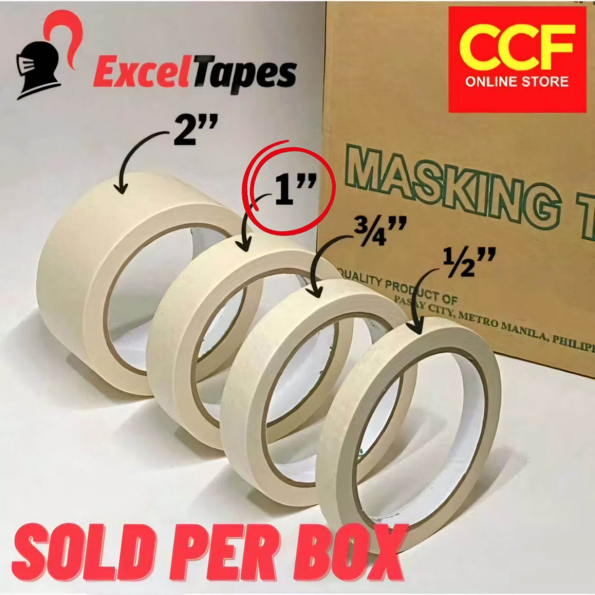 Masking Per Box Excel Masking Tape 1 inch ( Sold per Box ) | Lazada PH