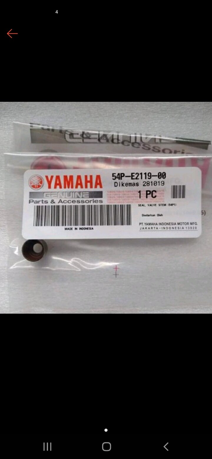Genuine Yamaha Valve Seal Mio i 125 54PE211900 Lazada PH