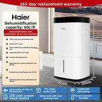 Haier | Quiet Portable Dehumidifier for Home Use Energy Efficient High Efficiency Dehumidification for Bedroom Basement Closet Anti Mold Moisture Removal with Smart App Control
