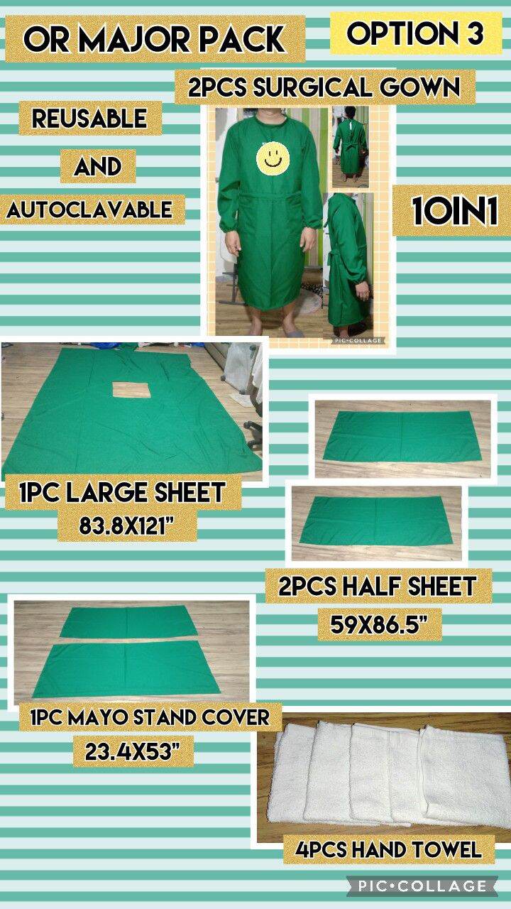 OPERATING ROOM MAJOR PACK||REUSABLE AND AUTOCLAVABLE | Lazada PH