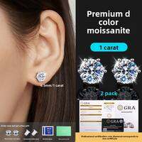 DAISY DREAM | 6-prong Moissanite Elegant Sparkling Earrings