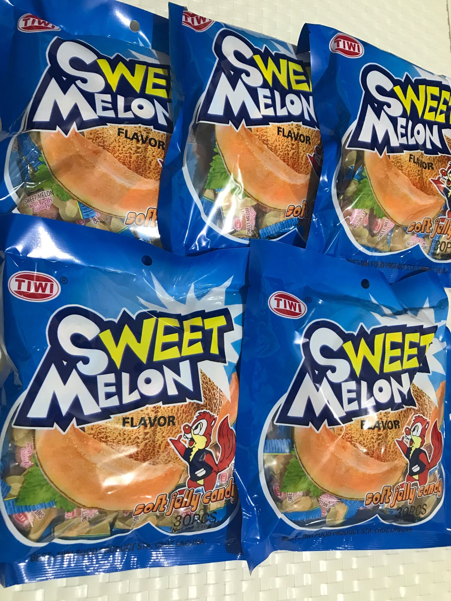 Tiwi Sweet Melon Soft Jelly Candy Pack of 5 (30pcs per pack) Lazada PH