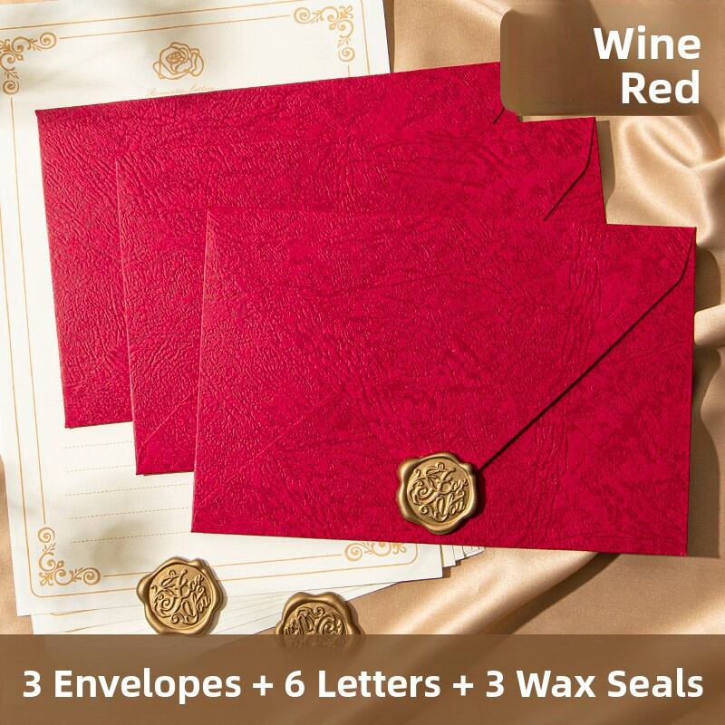 LFSHAONVXIN | Birthday Greeting Card Graduation Season Wishes Valentines Day Love Letter Set with Stationery