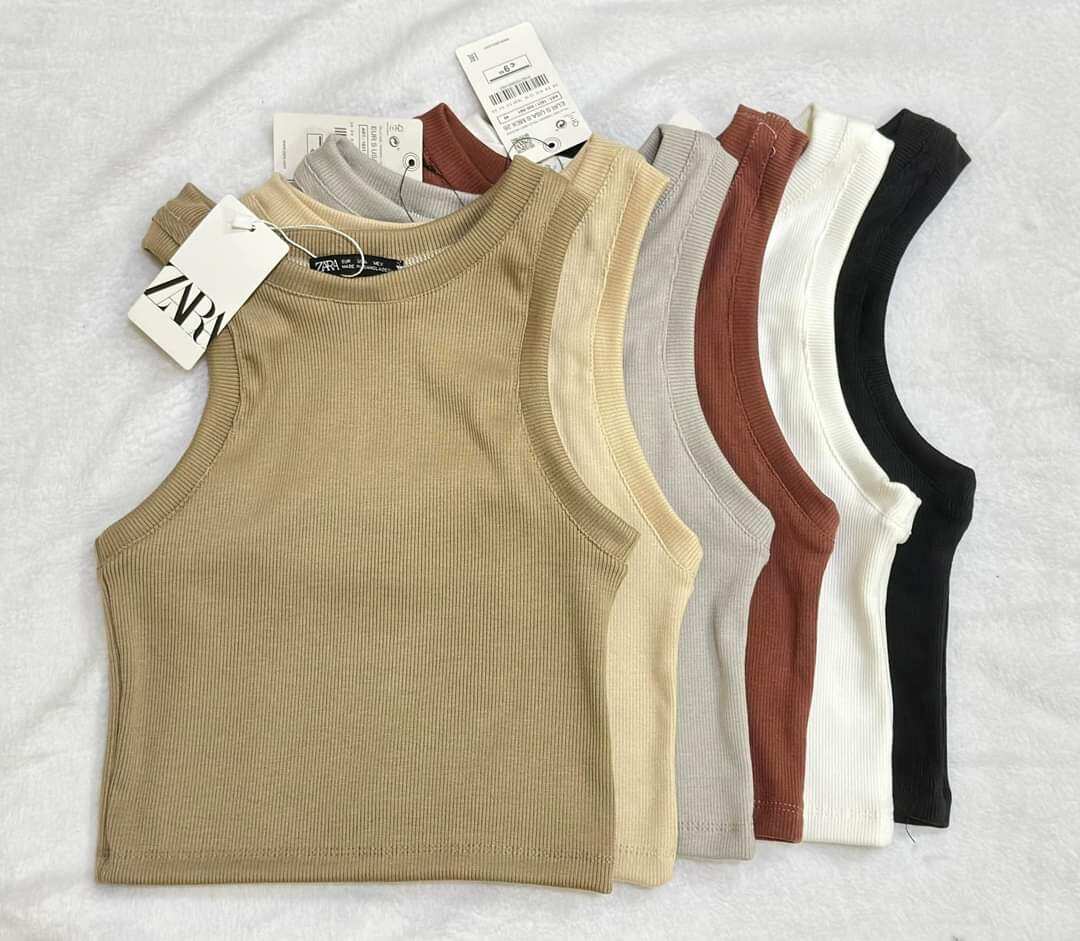 TANK TOPS RETRO 2.0 ZARA INSPIRED WITH HANG TAG AND ETIKETA FREESIZE ...