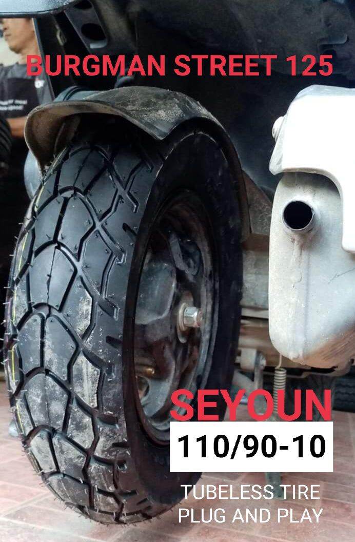 BURGMAN STREET 125 Tire, 120/9010 &110/9010 Tubeless tire Lazada PH