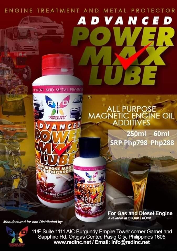 FOR GAS AND DIESEL ENGINE RED ADVANCED POWER MAX LUBE All Purpose