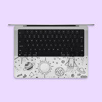 Skinat | Transparent Protective Cover for MacBook Palm Rest and Touchpad