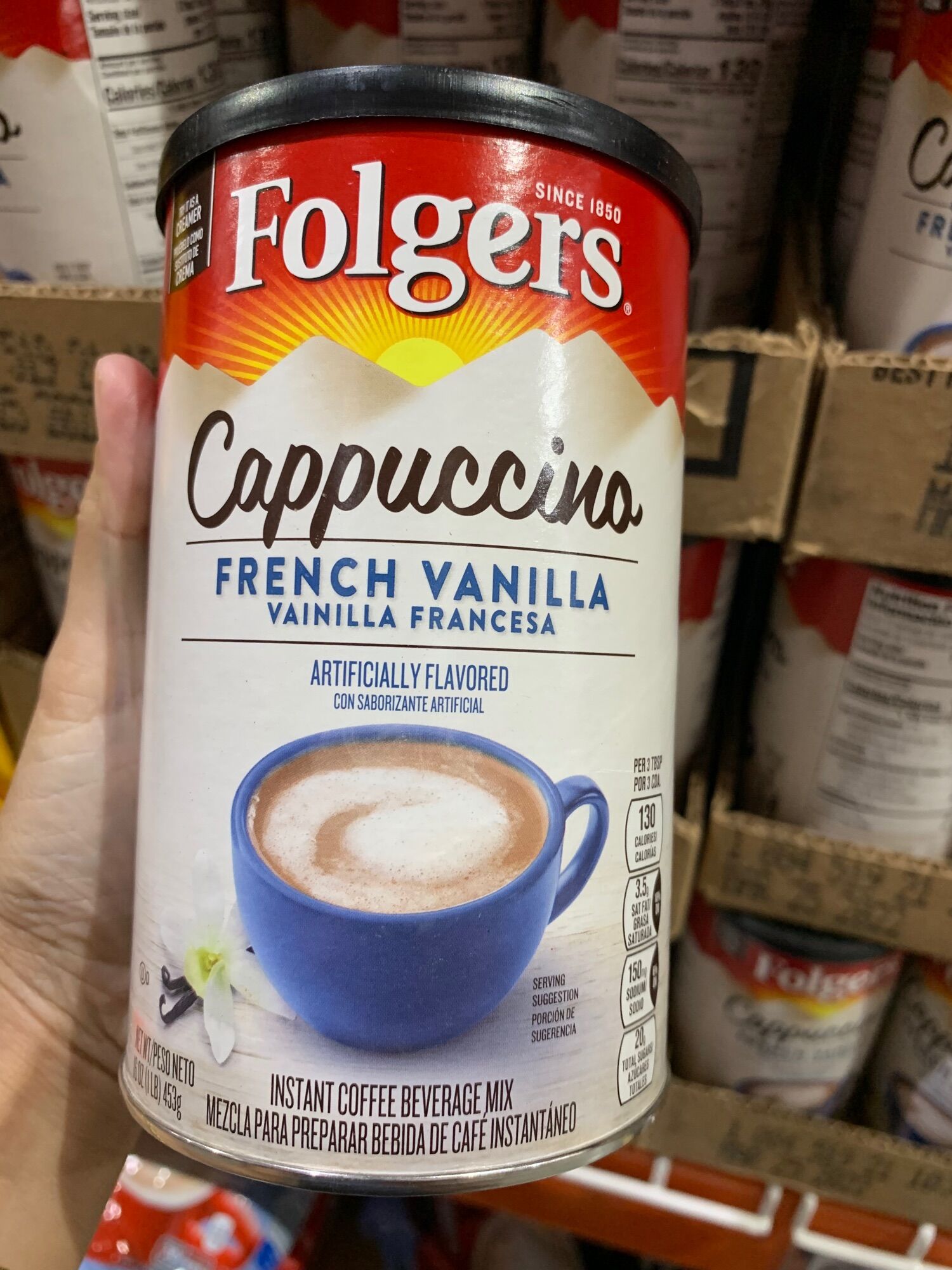Folgers Cappuccino French Vanilla 453g Lazada PH