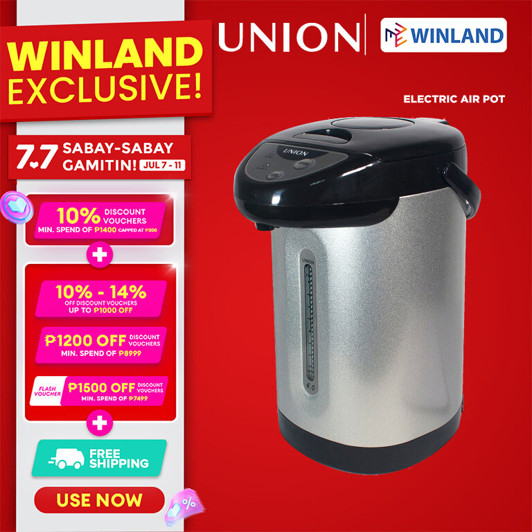 Winland Stainless Steel Electric Airpot Water Dispenser, 4.0L Capacity