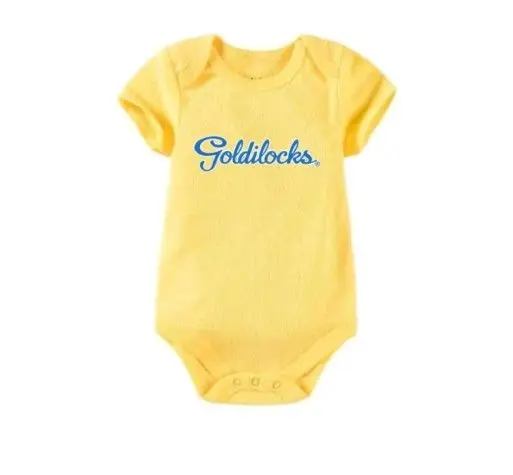customized goldilocks baby onesie