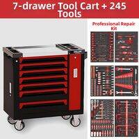 Delixi | Heavy-duty Multi-function Tool Cart for Auto Repair