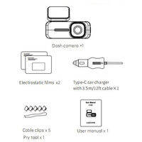 AZDOME M200 Dash Cam English Voice Control 2K Car DVR WiFi Camera for Vehicle Night Vision G-Sensor 24H Parking Monitor