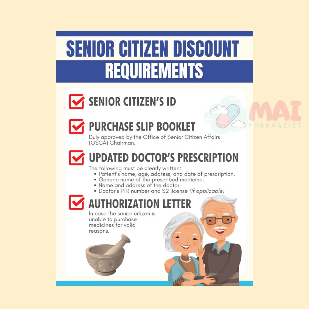 Senior Citizen Discount Requirement POSTER Lazada PH